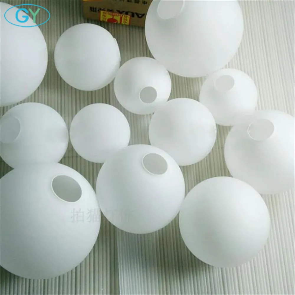 Imagem -05 - Máscara de Lâmpada de Vidro Branco Lâmpada de Montagem de Lâmpadas de Globo Leitoso D10cm D12cm D15cm D20cm D25cm Cobertura de Luz Redonda Pantalla Lampara