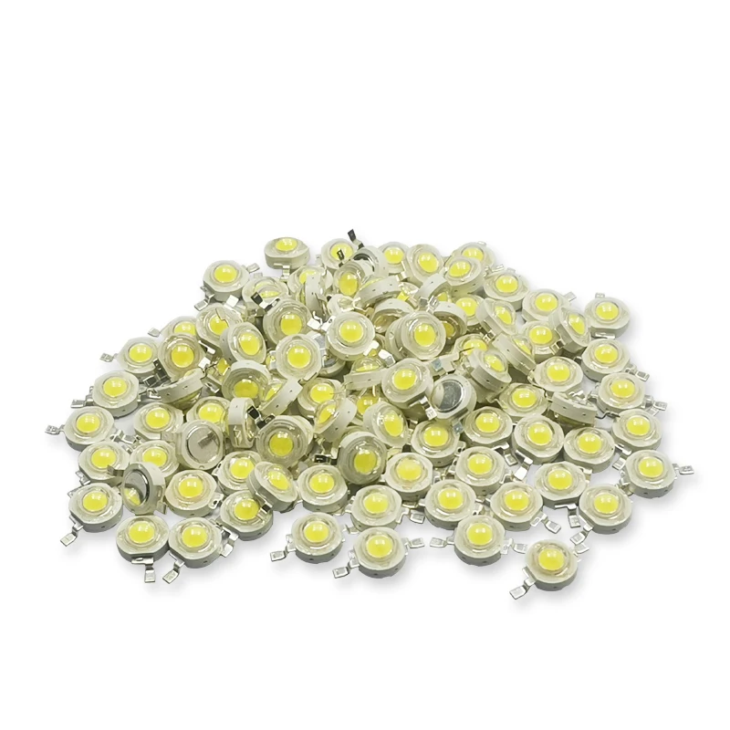 100/500/1000pcs high power LED lamp beads 1W/3W/5W White Warm White Red yellow blue green orange imitation lumen lamp beads