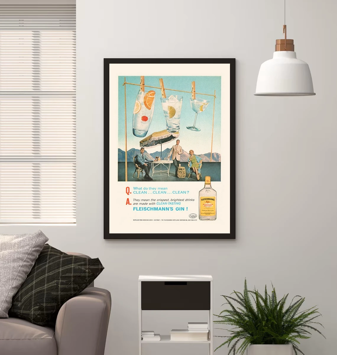 Vintage Gin Ad - Re… - image