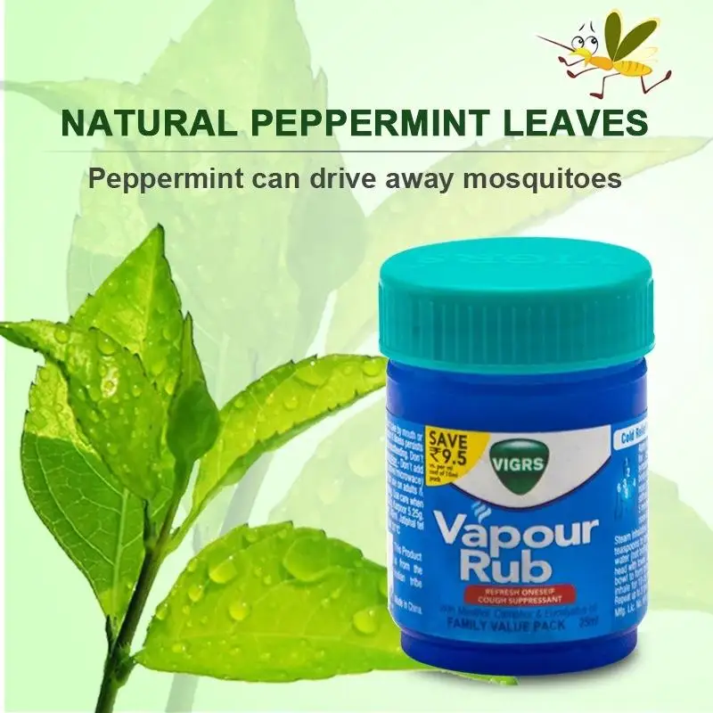 Cool nasal congestion in summer Mint can be used to apply skin anti mosquito cream