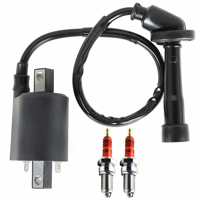 4VW-82370-00-00 2 свечи зажигания катушки зажигания для Yamaha V Star 650 XVS650 4VR-82320-00