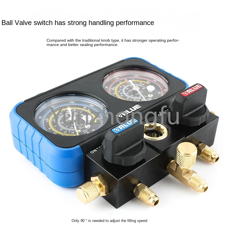 Pressure gauge VMG-2-R410A-B Household air conditioner snow table R22/R410/R32 refrigerant pipe