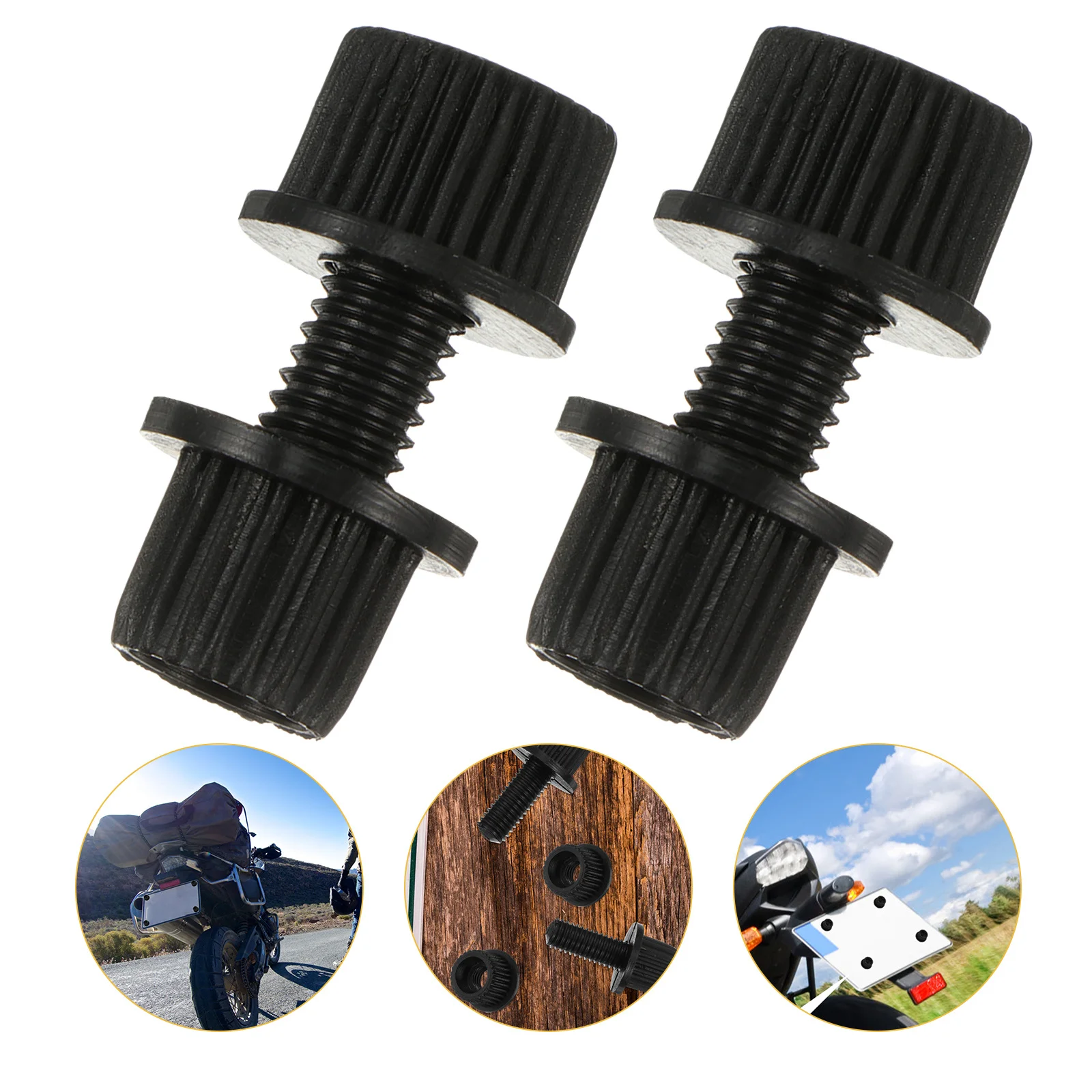 

16Pcs Nylon Motorcycle License Plate Bolts Screws Fastener Kit Secure Mounting Frame Holder Repair Screws License Plate Screw
