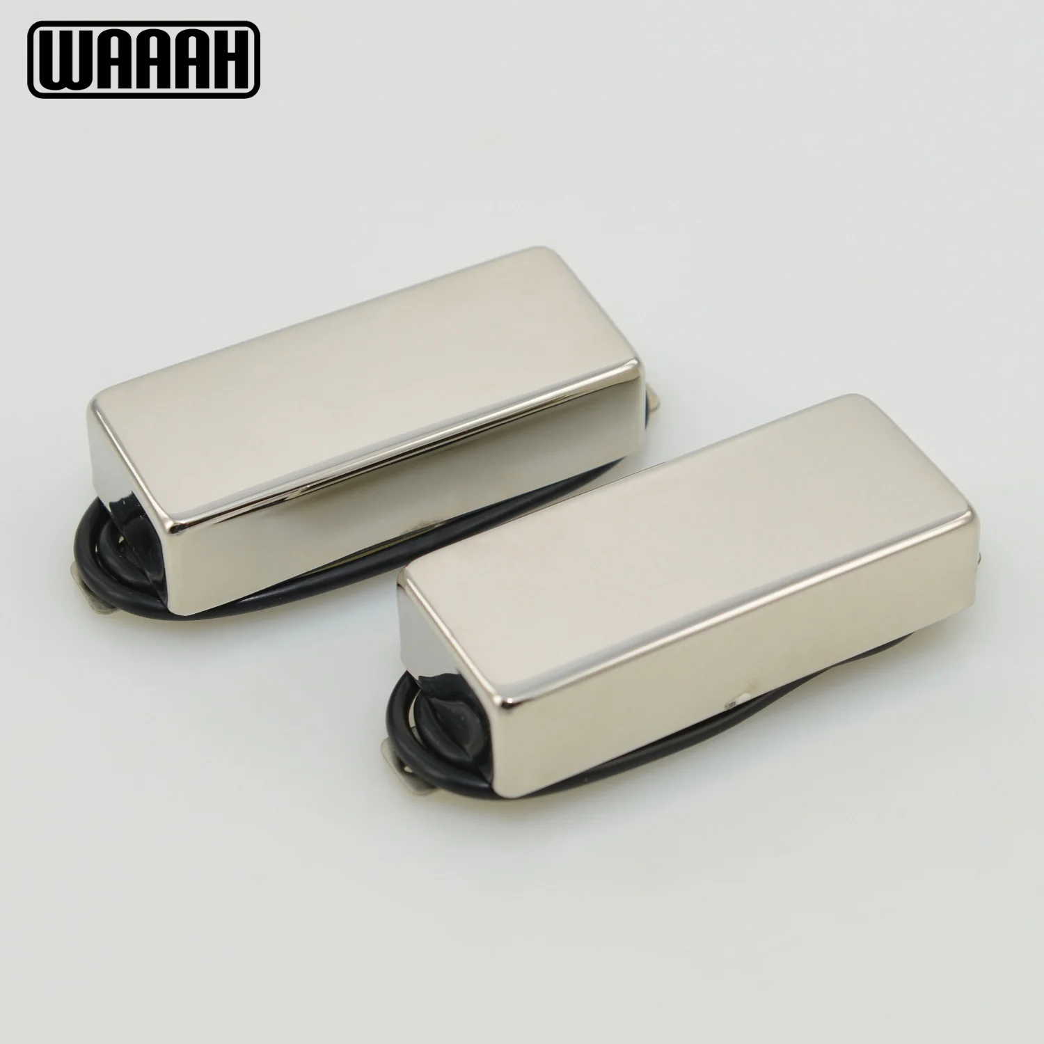 

Alnico 5 Mini Humbucker Electric Guitar Pickup Set Closed Nickel Cover