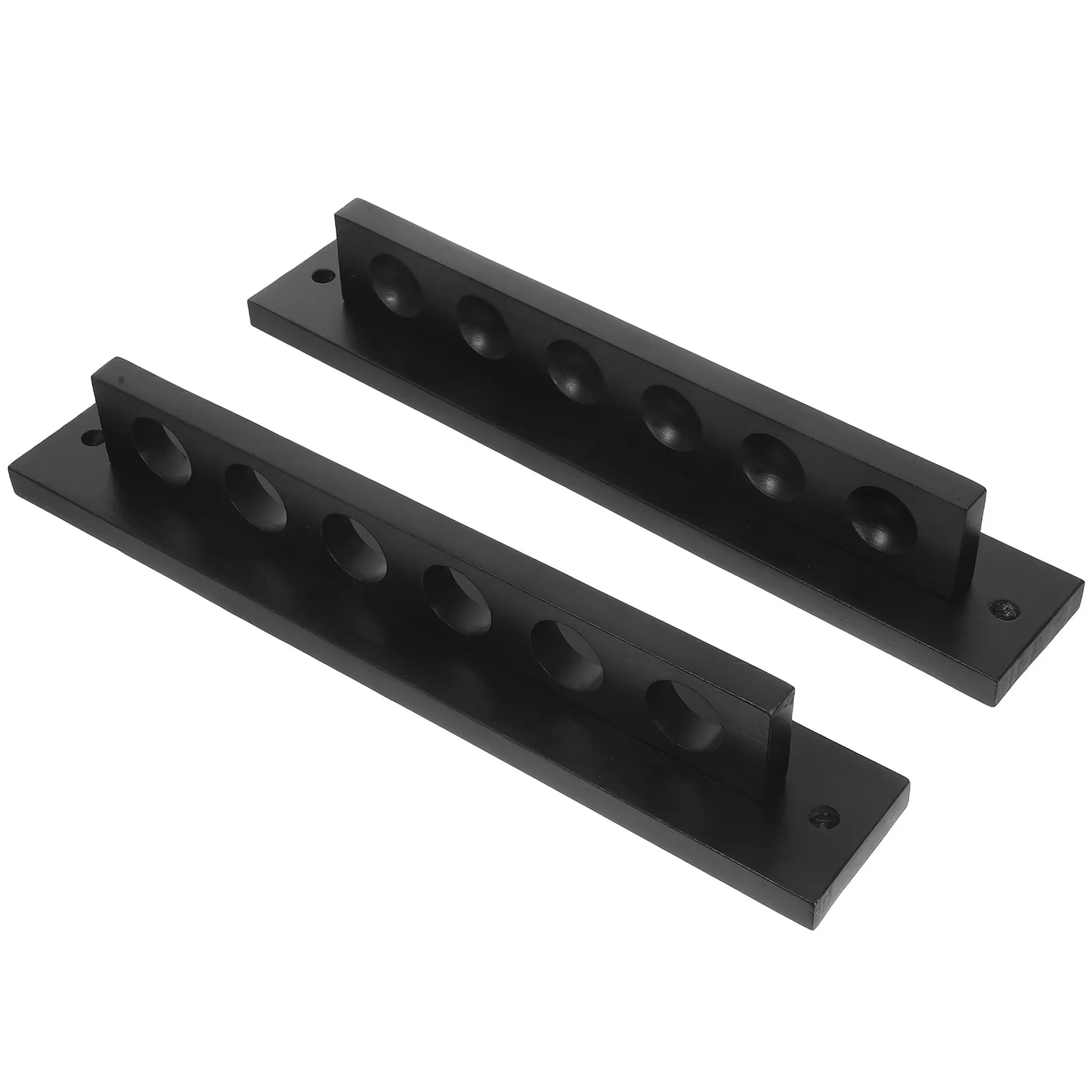 

Solid Wood Wall Mounted Billiard Cue Rack 6 Hole T Shape Design Pool Cue Storage Holder for Billiards Table Accessories