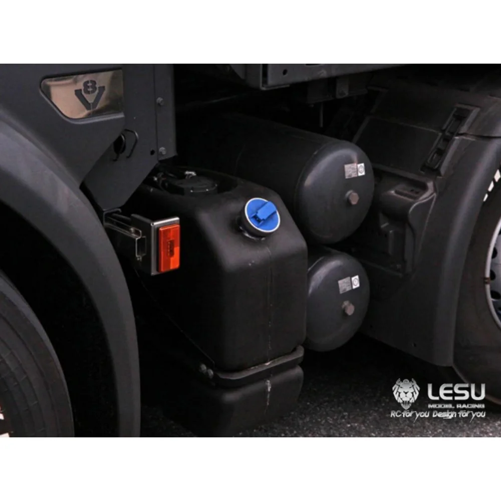 Symulowany zbiornik mocznika G-6138 ze stali nierdzewnej do modelu 1/14 Tamiya RC Lesu Scania Man Actros Romote Control Trailer Tipper