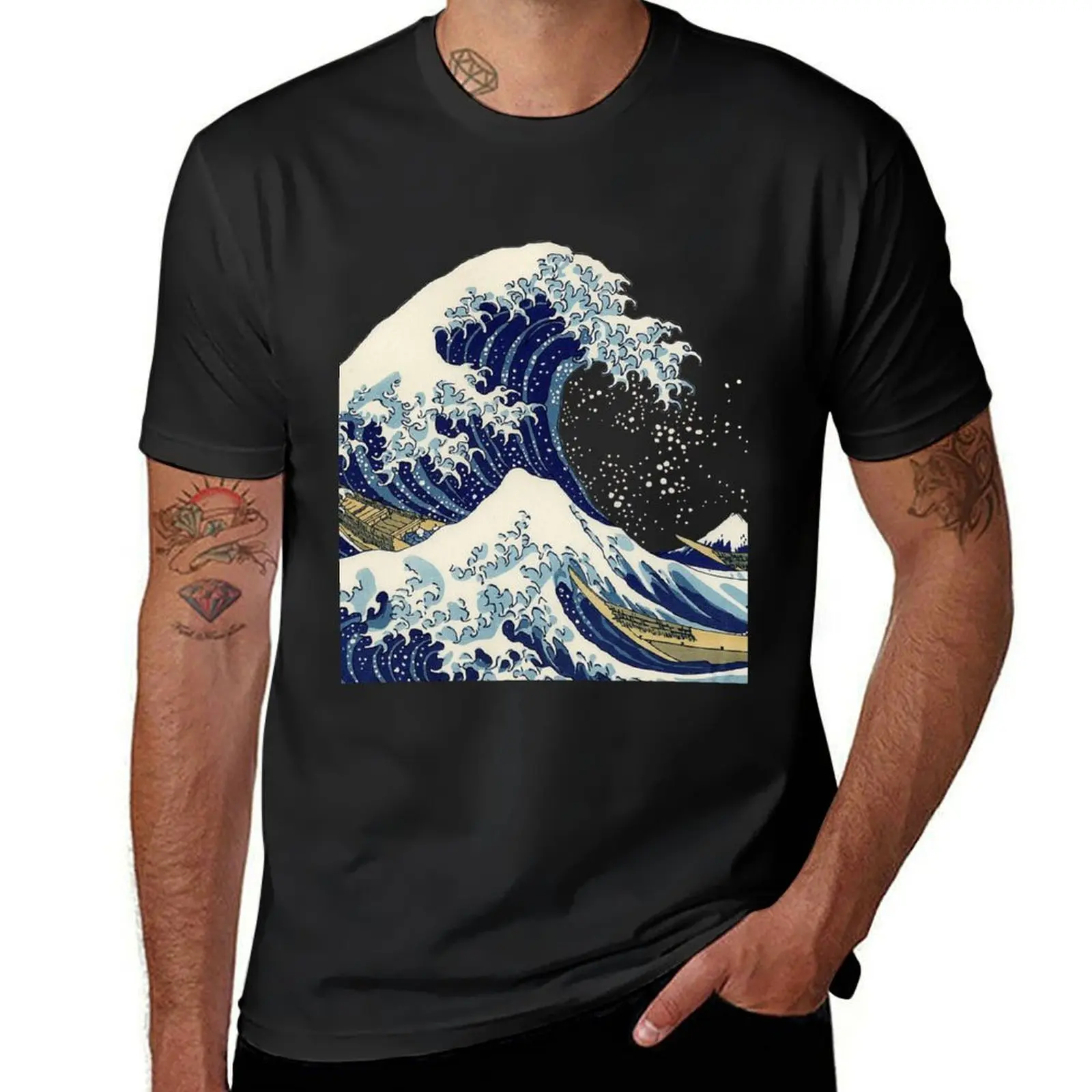 

The Great Wave off Kanagawa T-Shirt for a boy sublime aesthetic clothes plain mens graphic t-shirts hip hop