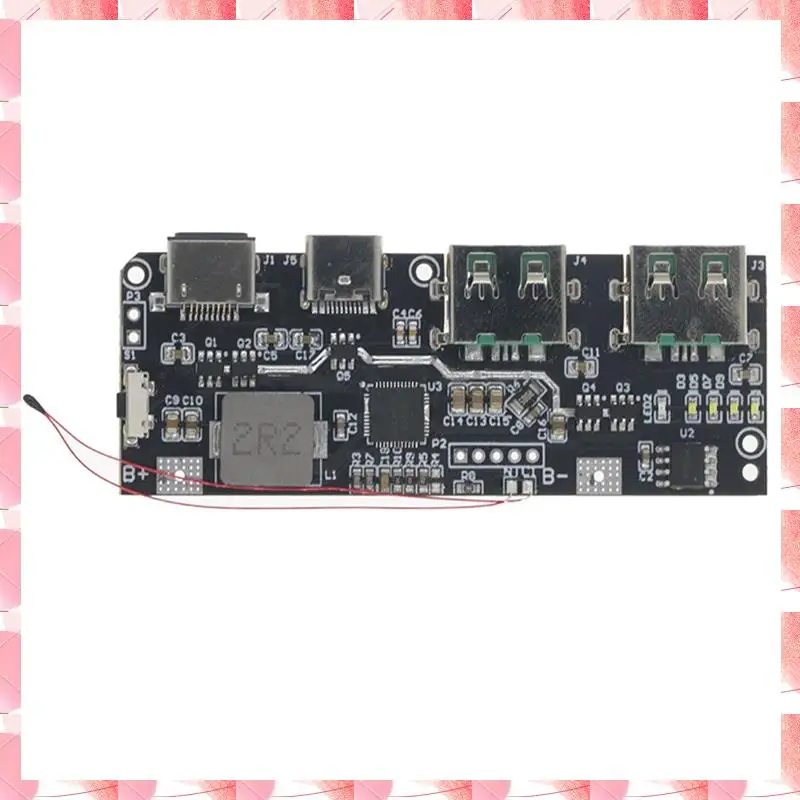 

JAJA QC4.0 QC3.0 LED Dual USB 5 В 4,5 А 22,5 Вт Micro/Type-C USB Мобильный внешний аккумулятор 18650 Модуль зарядки Защита от температуры