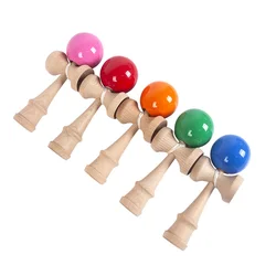 Pelota de madera japonesa para niños y adultos, pelota de habilidad para deportes al aire libre, ejercicio, coordinación mano-ojo, Kendama