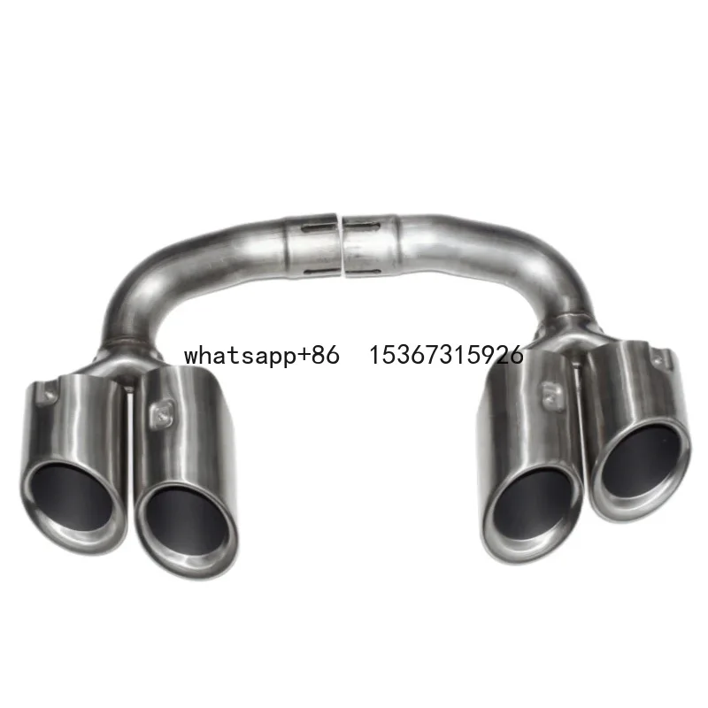 Exhaust tip for Porsche Cayenne tailpipe 8-24 exhaust pipe modification GTS muffler Turbo exhaust head black stainless steel