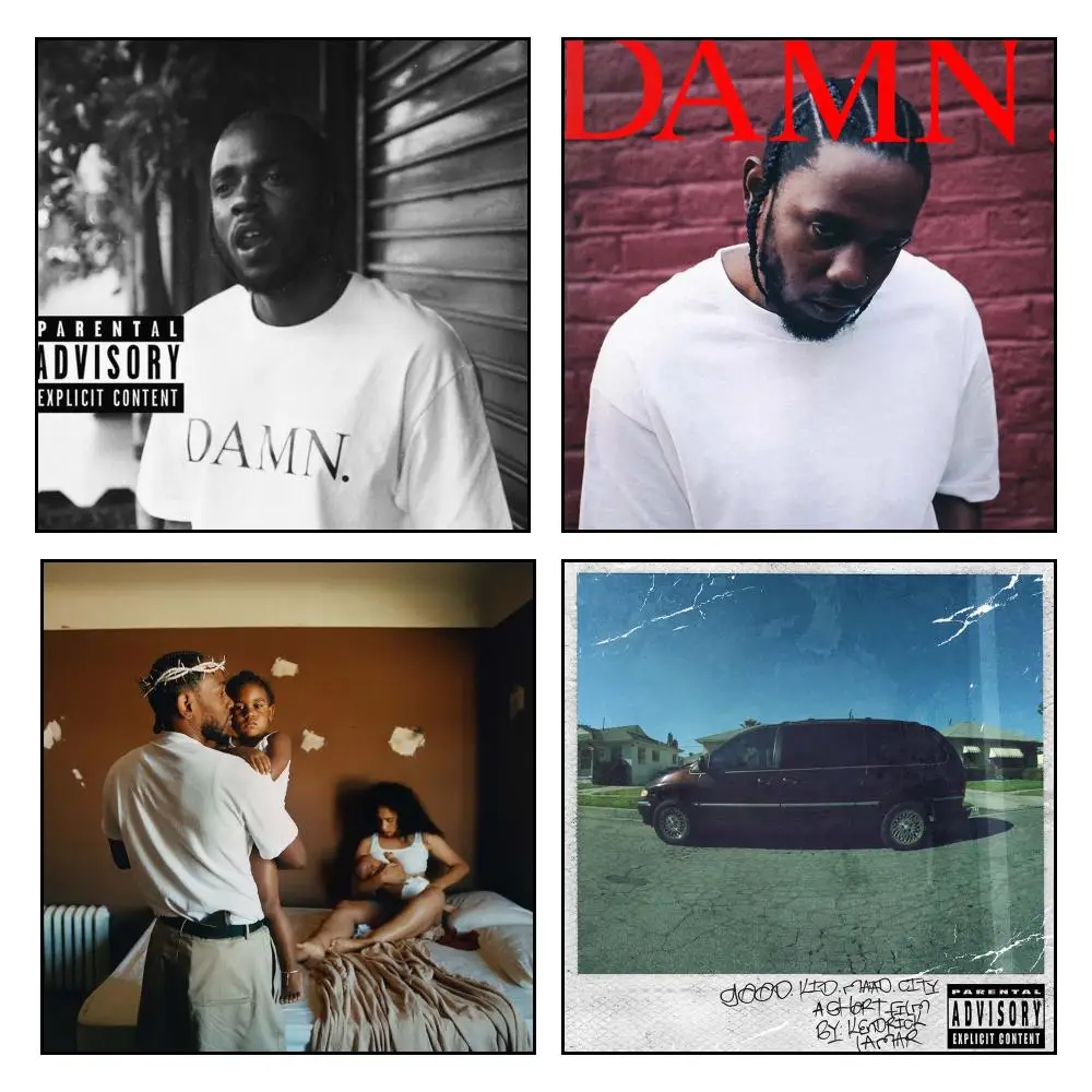 Singer K-Kendrick Lamar Music Album Poster Personalized Aesthetic Wall Decor Modern Bedroom Room Decoration