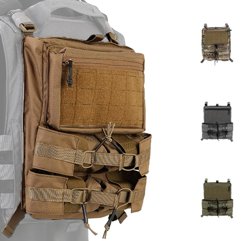 Emersongear Tactical Banger BackPack Back Panel 420 Tactical Vest Bungee Panel Drop Pouch Hunting LXB Style Pouch For 420 Vest