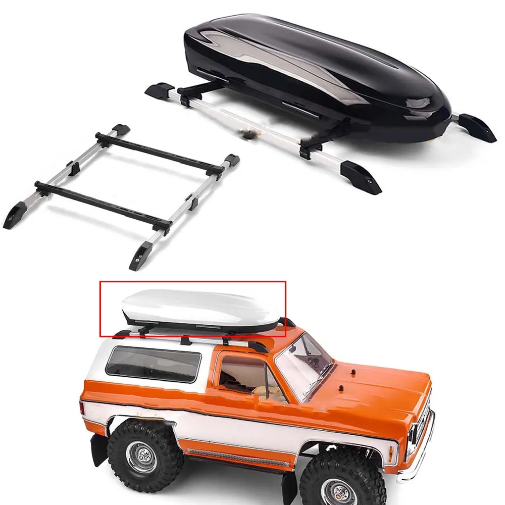 

RC Model Car Roof Luggage Rack Suitcase for 1/10 Scale RC Climbing Car Simulation Modified Parts Decorative Accessories