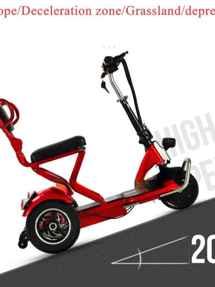 Mobility cycle for adults, light and portable electric scooter, wheelchair for disabled people, long-range battery for travel