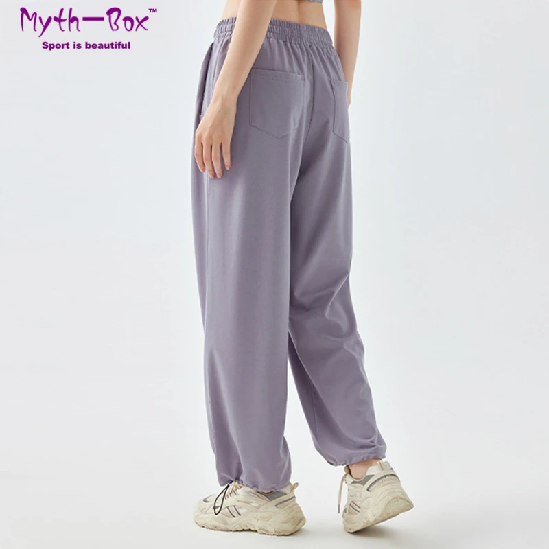 Women Loose Sport Pants High Waist Jogger Pant Drawstring Yoga Harem Pant Elastic Running Trousers Gym Fitness Sweatpants Female