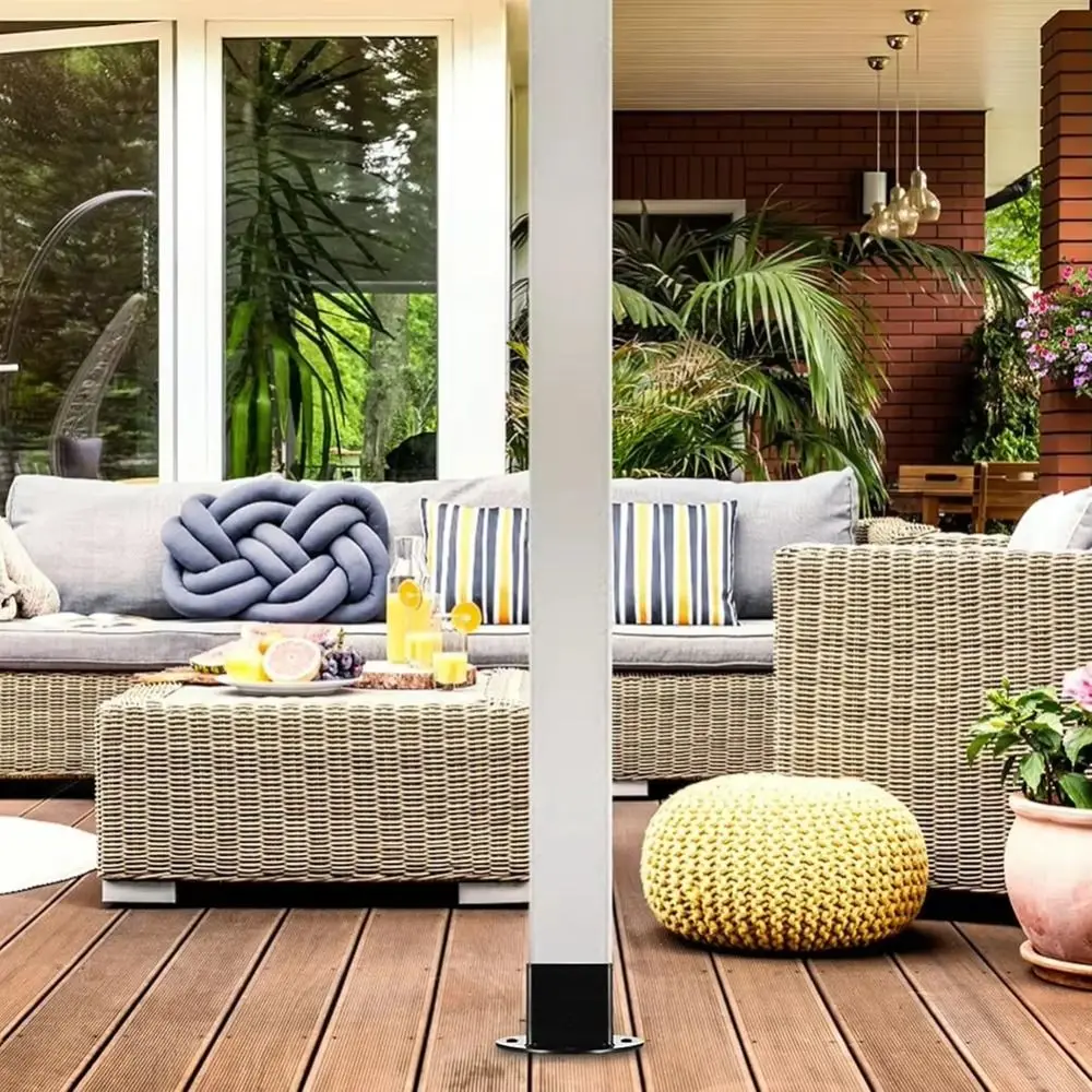 

2 шт. Устойчивые к ржавчине кронштейны для перголы 2x2, квадратные, сверхпрочные, металлические, прочные, долговечные