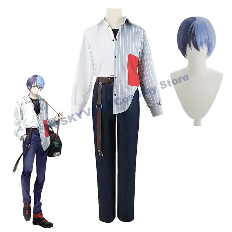Pjsk Aoyagi Toya ชุดคอสเพลย์ผู้หญิงและวิกผมชุดเครื่องแบบของเล่นสีสันสดใสขนาดผู้ชายและผู้หญิง prsk ไอดอลเสมือน