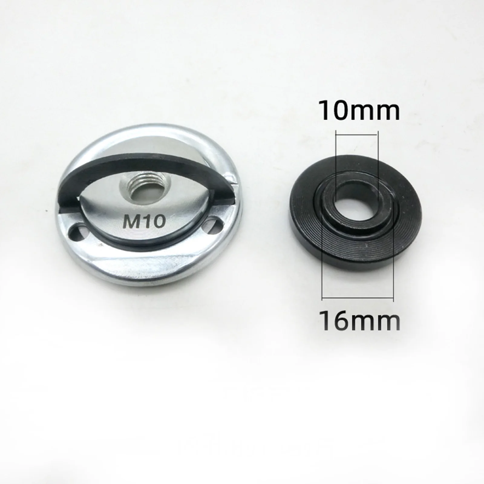 5 Types 2pcs M10 Thread Angle Grinder Inner Outer Flange Nut Set Tools Quick Release Self-Locking Pressing Plate Power Chuck Set
