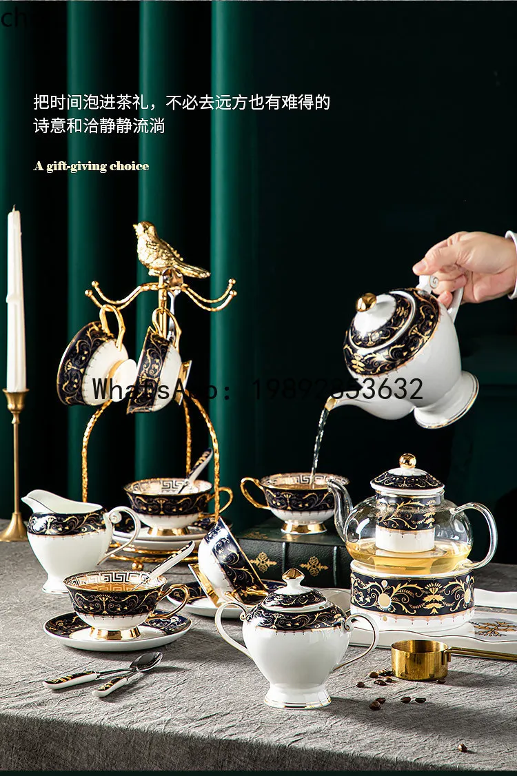 

bone china coffee cup and saucer set - ceramic teacup set for afternoon tea