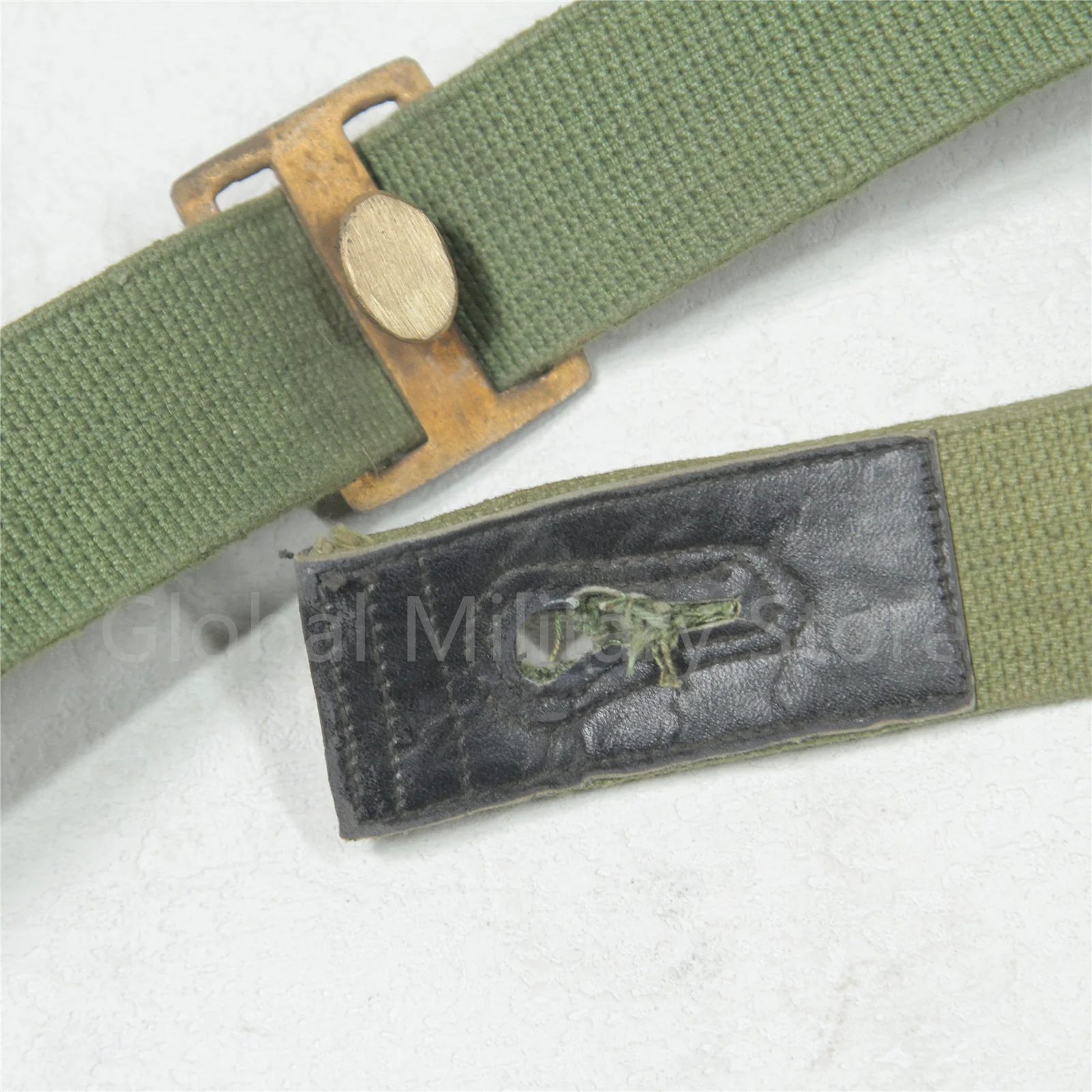 Original Vintage Chinese Military Surplus Korean War Chicom 1950s ZB-26 DP-28 Type-53 LMG 2 Point Tactical Clasp Gun Sling Strap