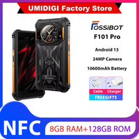 Fossibot F101 Pro 15GB+128GB Rugged 10600mAh IP68 Waterproof NFC 5.45'' HD+ Display 24MP Camera Android 13 Global Version
