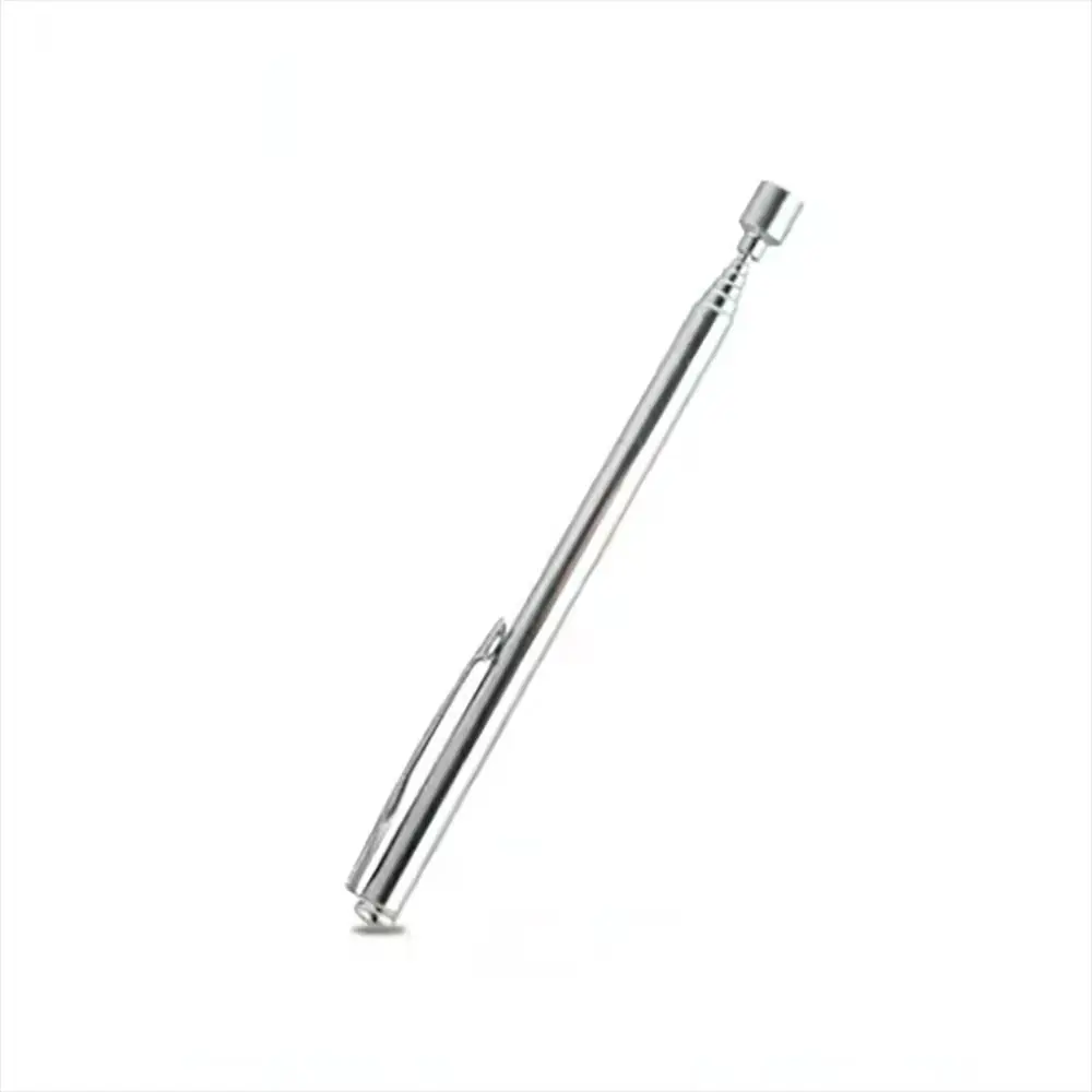 

3 PCS Magnetic Pickup Magnet Suction Rod Small Parts Telescopic Retractable Pen Clip Handy Silver Pick Up Tool Car Repairing