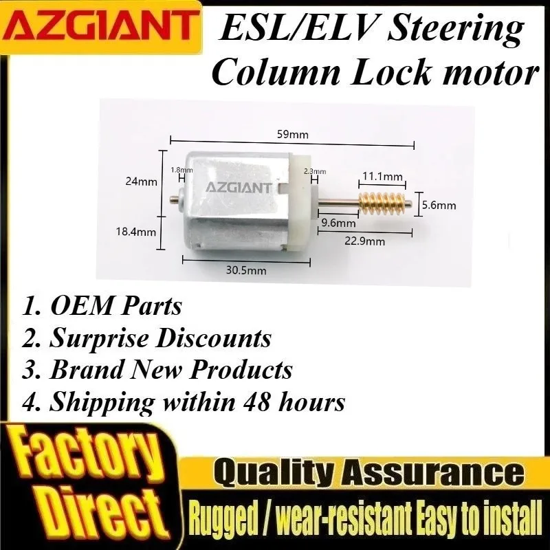 AZGIANT DC 12V FC-280 Steering Lock Actuator Motor High Power Quiet Operation Auto Accessories for 2021-2023 Lexus ES350H