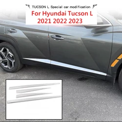 Accessories For Hyundai Tucson L 2021 2022 2023 Side Door Molding Body Strip Streamer Protection Lid Molding Cover Kit Trim