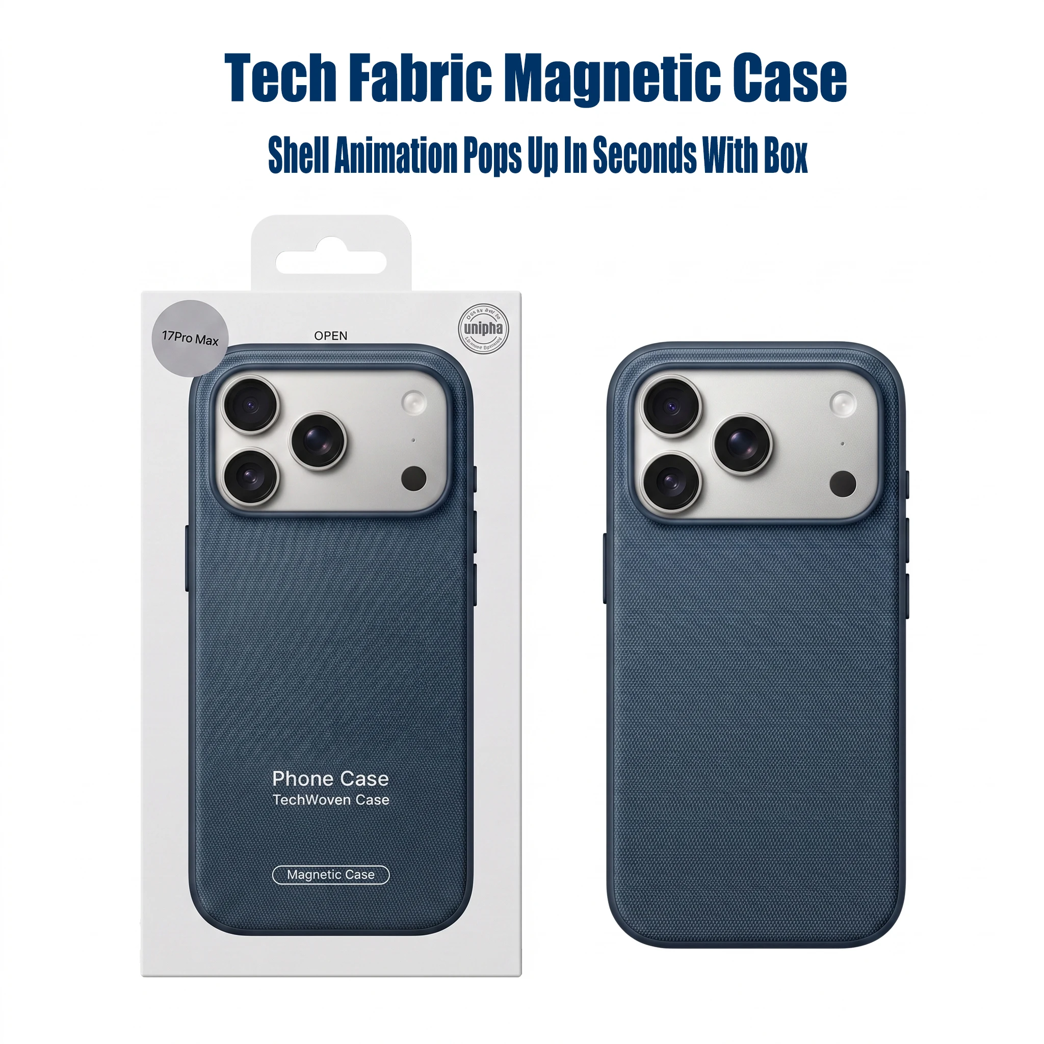 Neue Original-Technologie Gewebte Hülle für Magsafe Animation Case für iPhone 17 Air 16 15 14 13 Pro Max Magnetische Kabellose Ladehülle