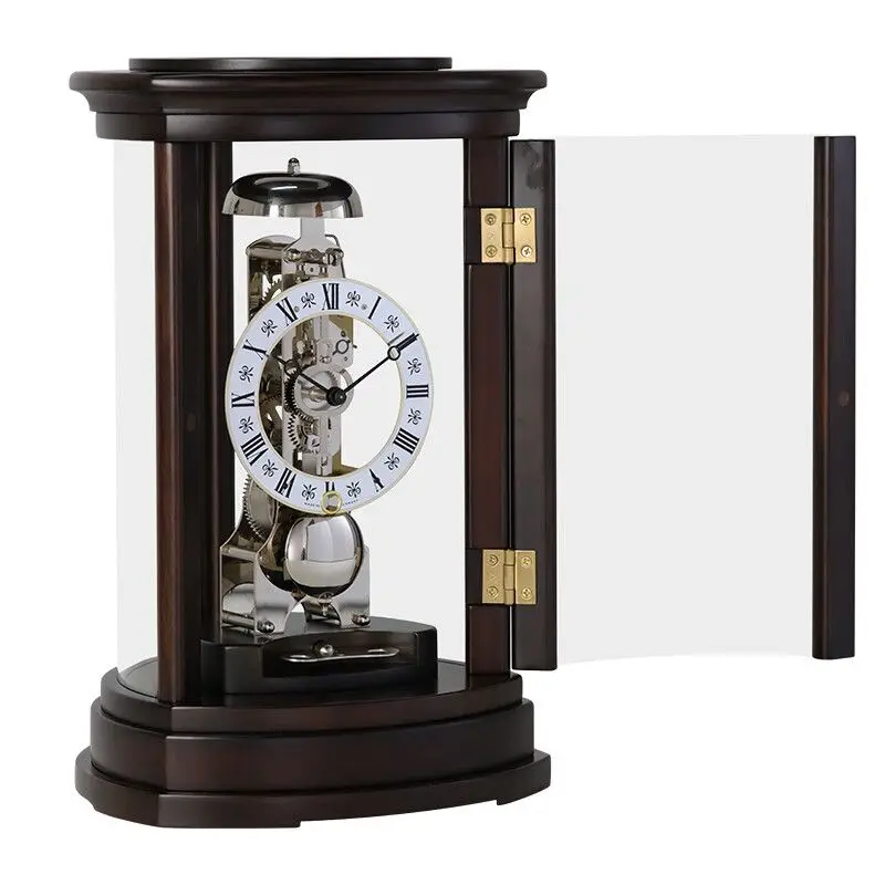 

Solid wood clock movement, living room desktop decoration clock, high-end clock