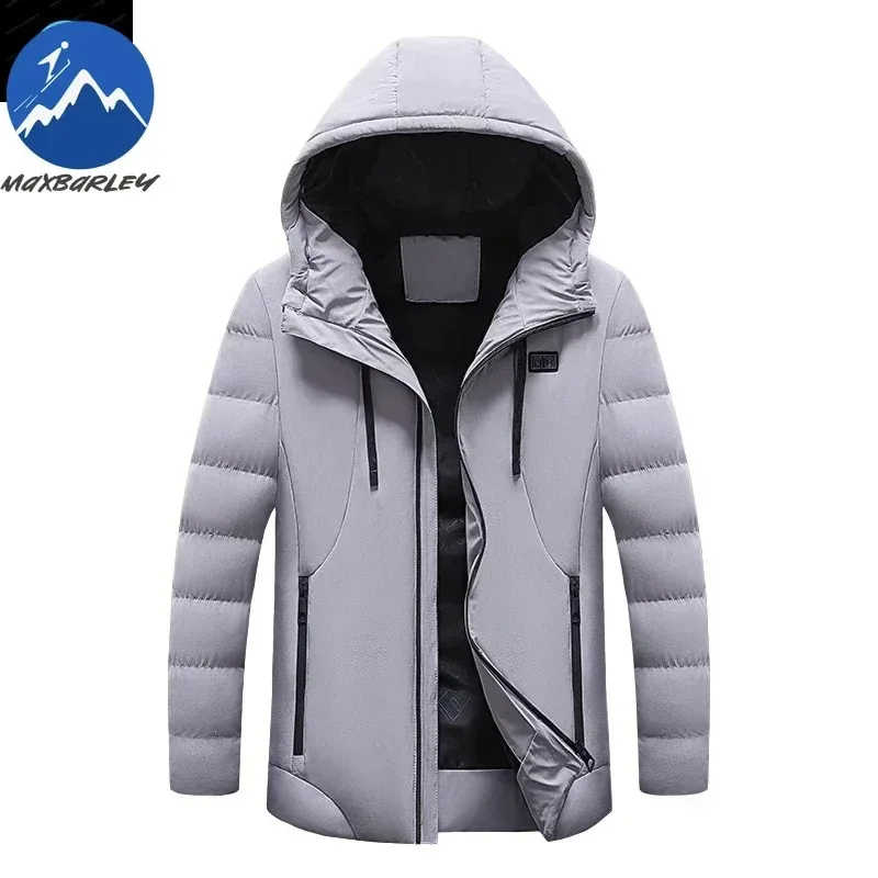

Winter Heating Jacket Mens 11 Heating Zone USB Charging Temperature Controlled Padded Jackets Outdoor Snow Warm Lightweight Coat
