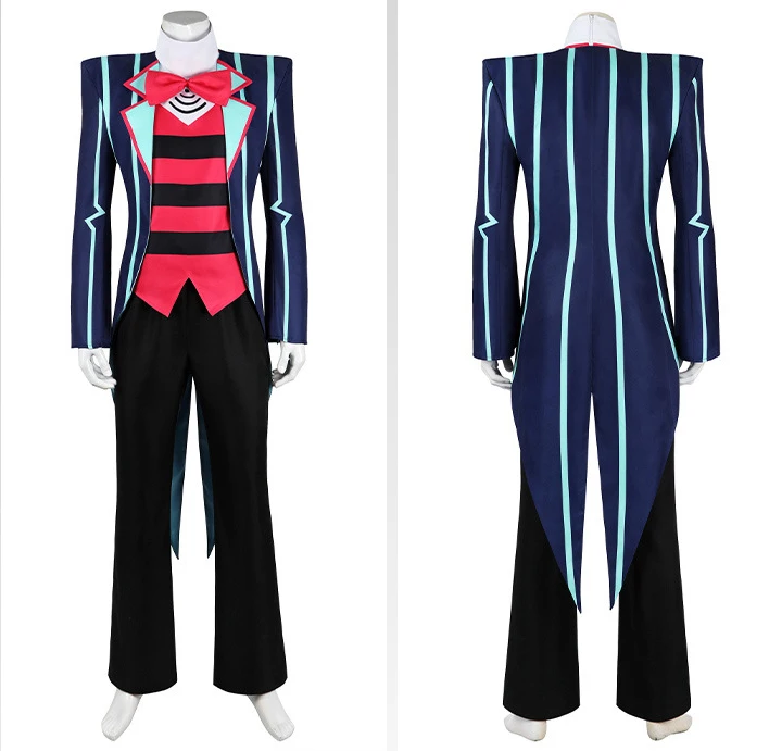 جديد أنيمي فوكس هازبين تأثيري حلي التلفزيون الشيطان موحدة فندق كوس دعوى هالوين كرنفال دور اللعب حفلة مخيف الزي مجموعة #2