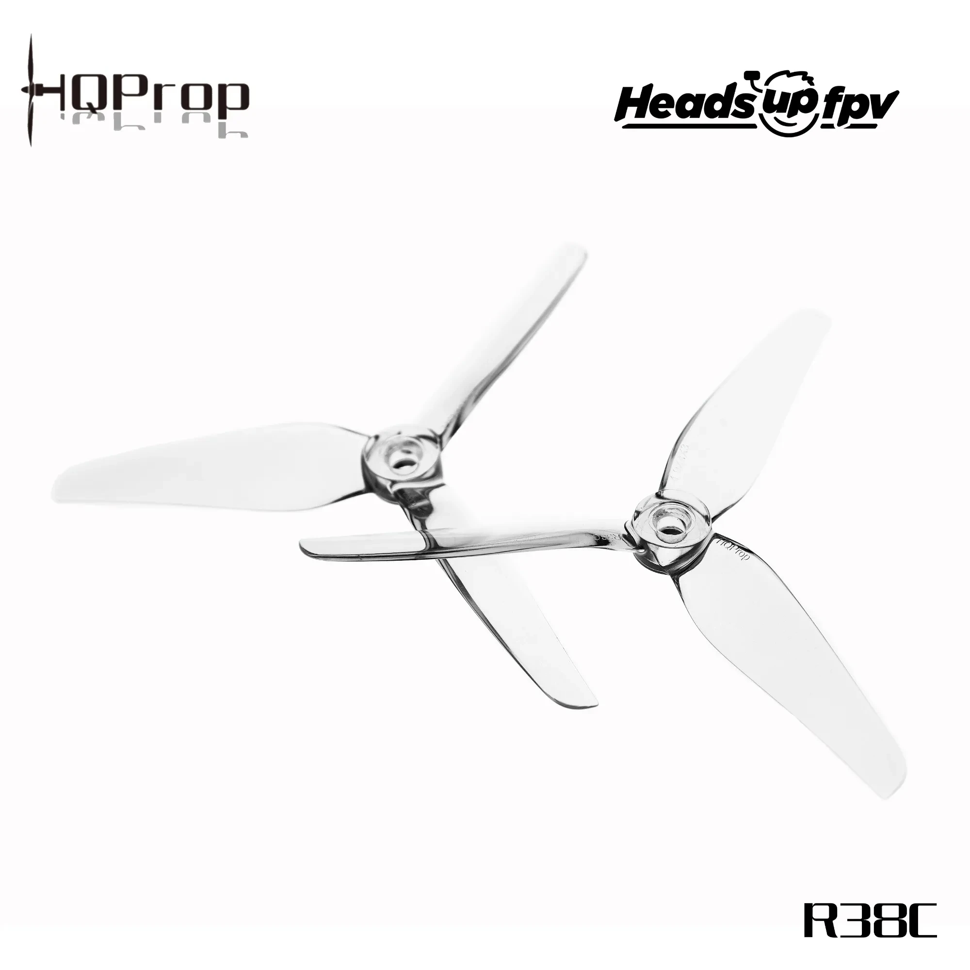 2Pairs HQPROP HeadsUp Racing R38C R38 Clear 4.9inch FPV Propeller