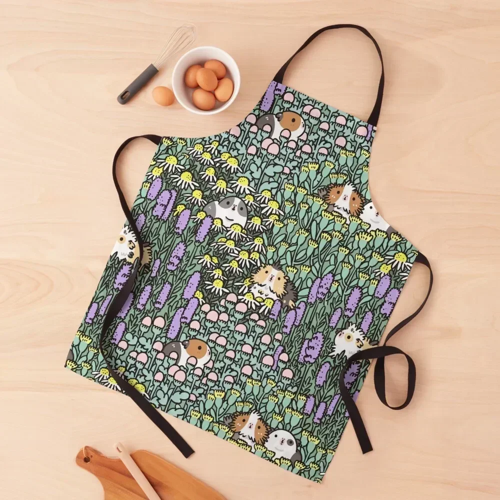 

Guinea pigs and garden herbs pattern Apron Kitchen Chef Cute Kitchen House Things For Home And Kitchen Kitchenware Apron