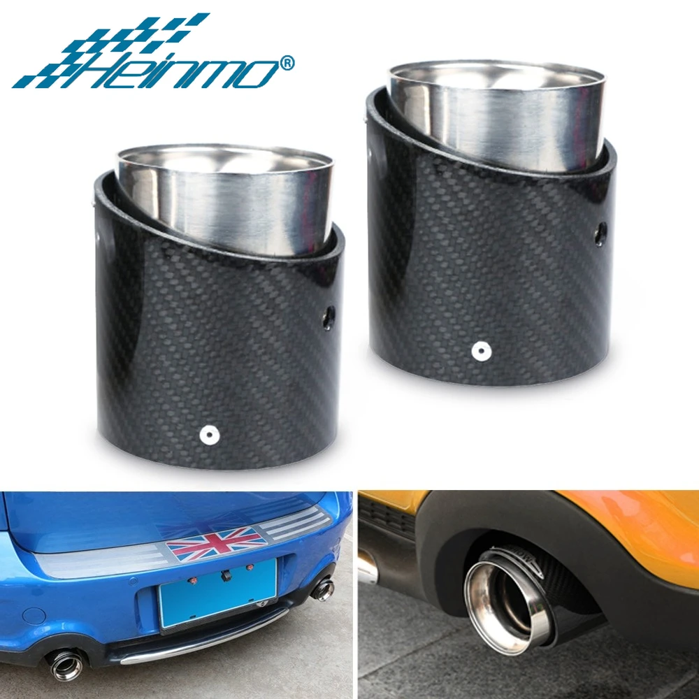 

For MINI Cooper R60 R56 R55 R57 Auto Vehicle Exhaust Pipe Tip Car Tail Throat Muffler Trim for MINI Cooper F60 F56 F54 F55 F57