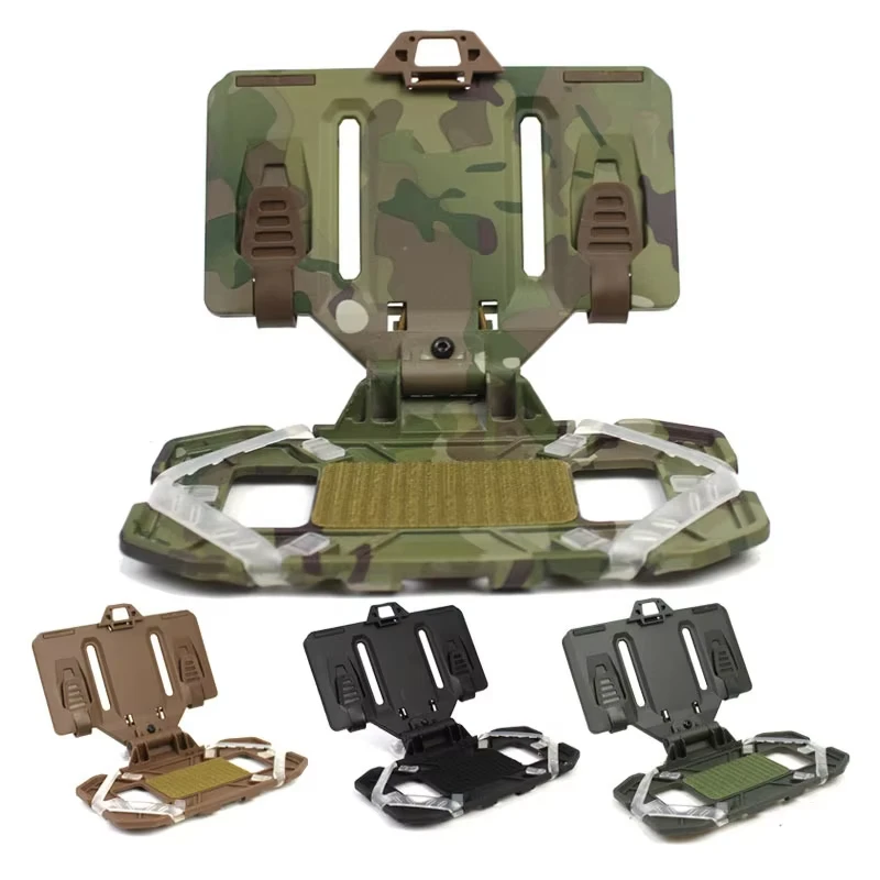 BOOIU Tactical Molle Folding Navigation Board CS Miltary Airsoft Panel Molle Carrier Board Mobile Phone Holder Mount Accessones