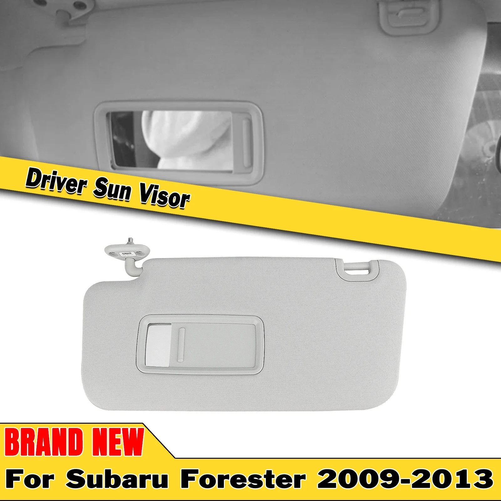 

New！Sun Visor For Subaru Forester 2009-2013 Left Driver Car Front Window Shield Shade Sunvisor Sunblind Sunshade 92011SC033LO Gr