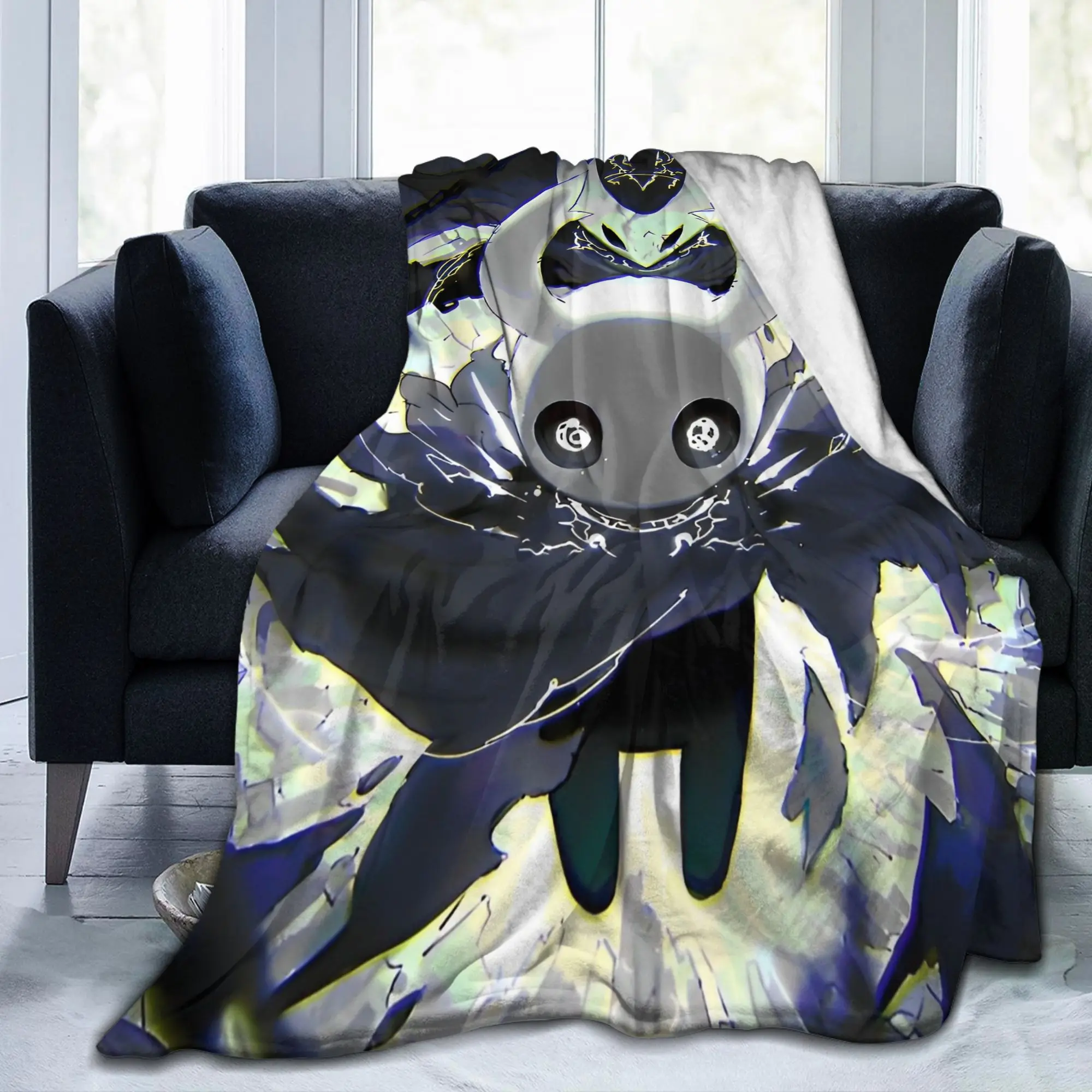 Hollows Knights Fleece Throw Blankets Indie Action Adventure Blankets for Bed Outdoor Soft Bedding Throws,