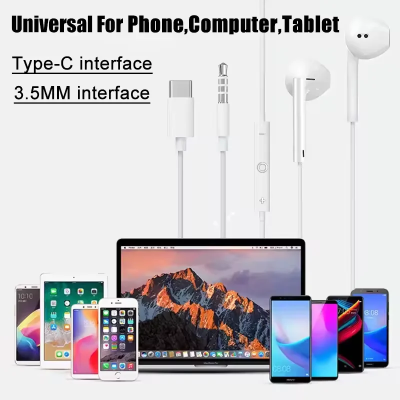 WANZP Type-C Wired Earbuds for iPhone 11-17