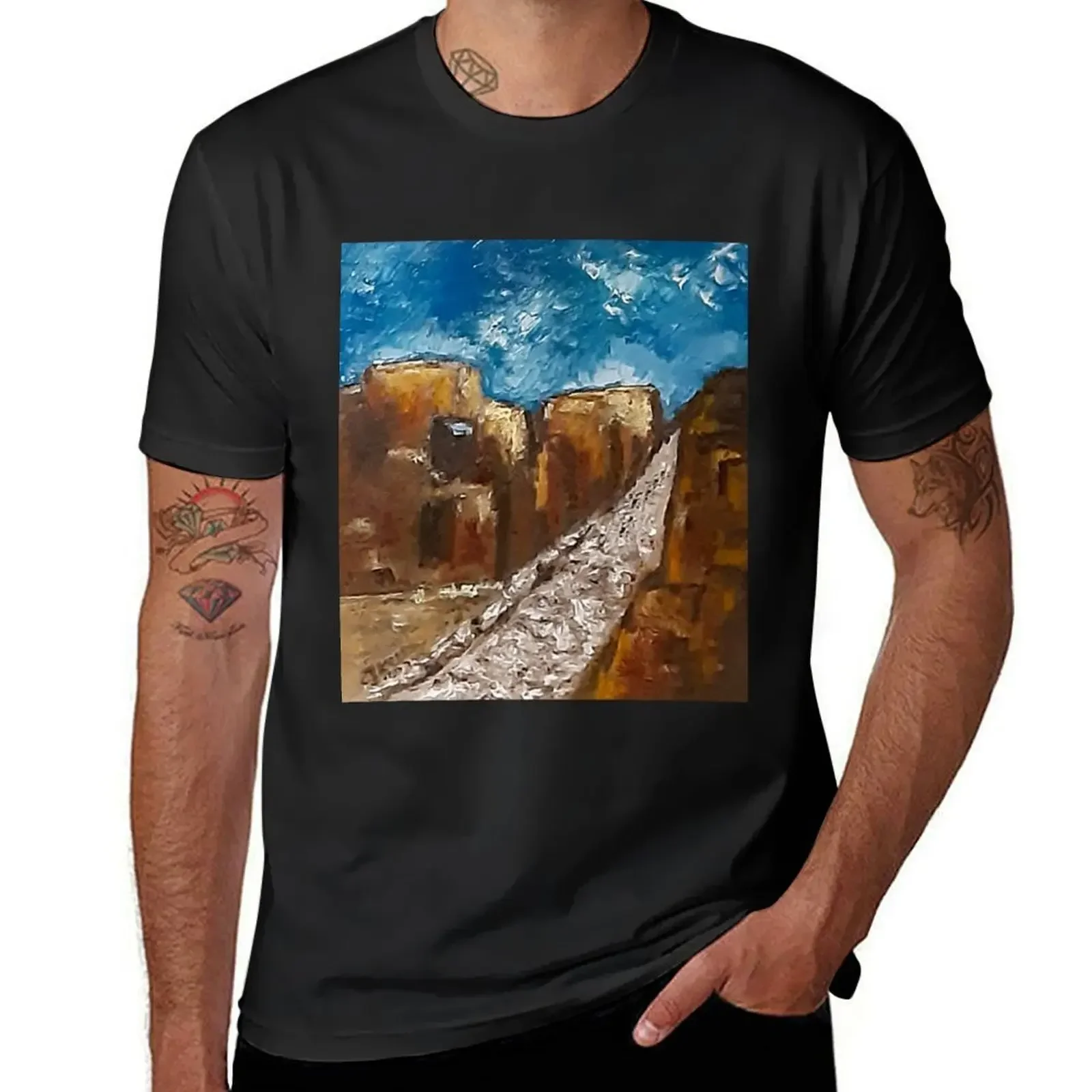 Pompeii Avenue T-Shirt Aesthetic clothing summer top quick-drying t shirts for men graphic