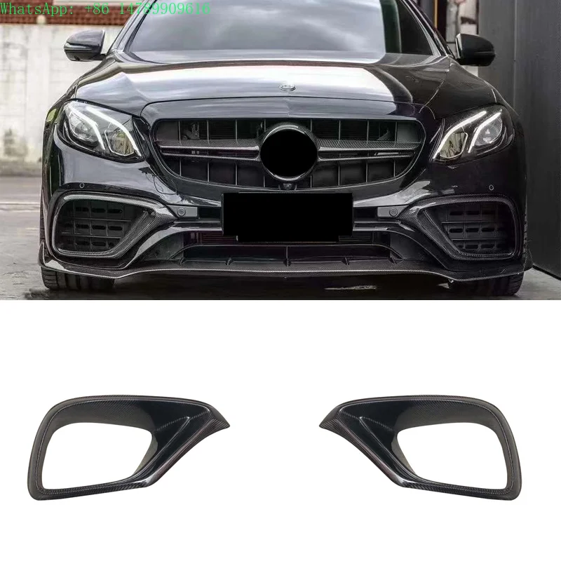 Full Custom Build With Old-to-new Body Kit ConversionW213 E63 E63S Carbon Fiber Front Bumper Canard Air Vent 3k Twill Weave 3-Ye