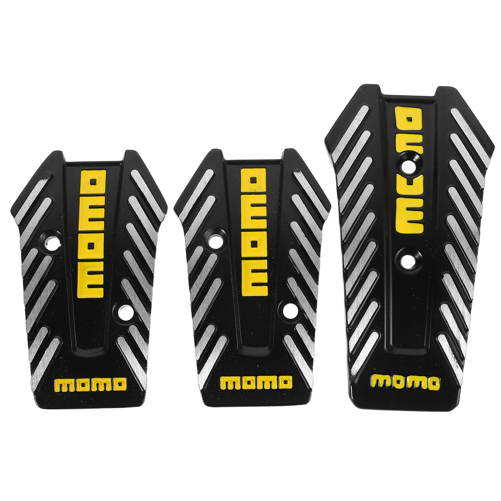 

3PCS Car Pedals Aluminum Alloy Non Modification Accessories Brake Gas Foot Compatible Vehicles Enhanced Driving