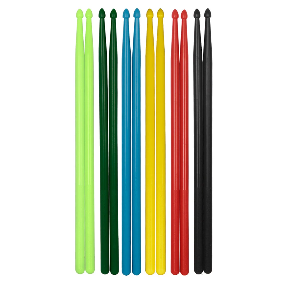 

5 Pairs Drumsticks Practical Professional Major Colored Rhythm Sound Percussion