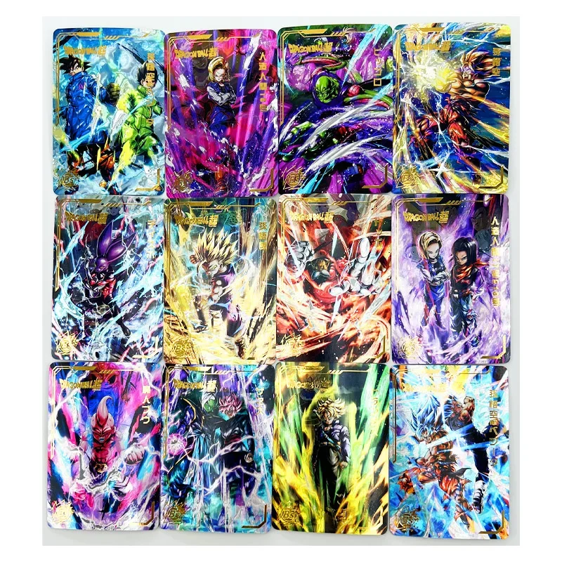 54pcs/set Goku Vegeta Z GT Laser Engraving No.3 Super Saiyan Heroes Battle Card Ultra Instinct Game Collection Cards