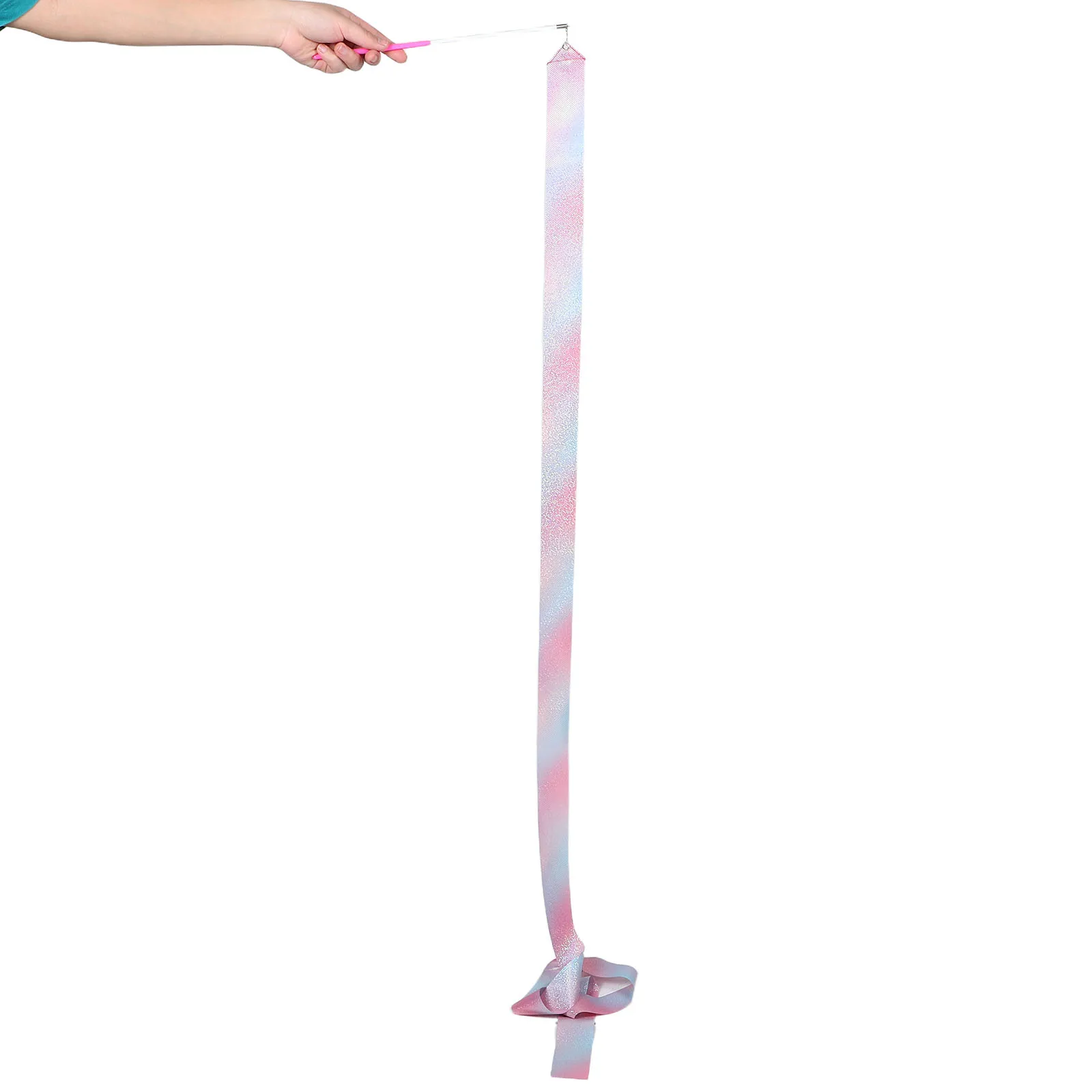 

4Pcs Rhythmic Gymnastics Ribbon Gradient Dance Streamers 2 Meter for Kids Ballet Performances Celebrations