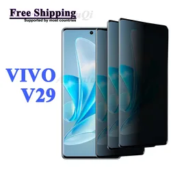 Anti Peep Screen Protector For Vivo V29 Spy Privacy Tempered Glass 9H Anti Scratch Case Friendly High Aluminum