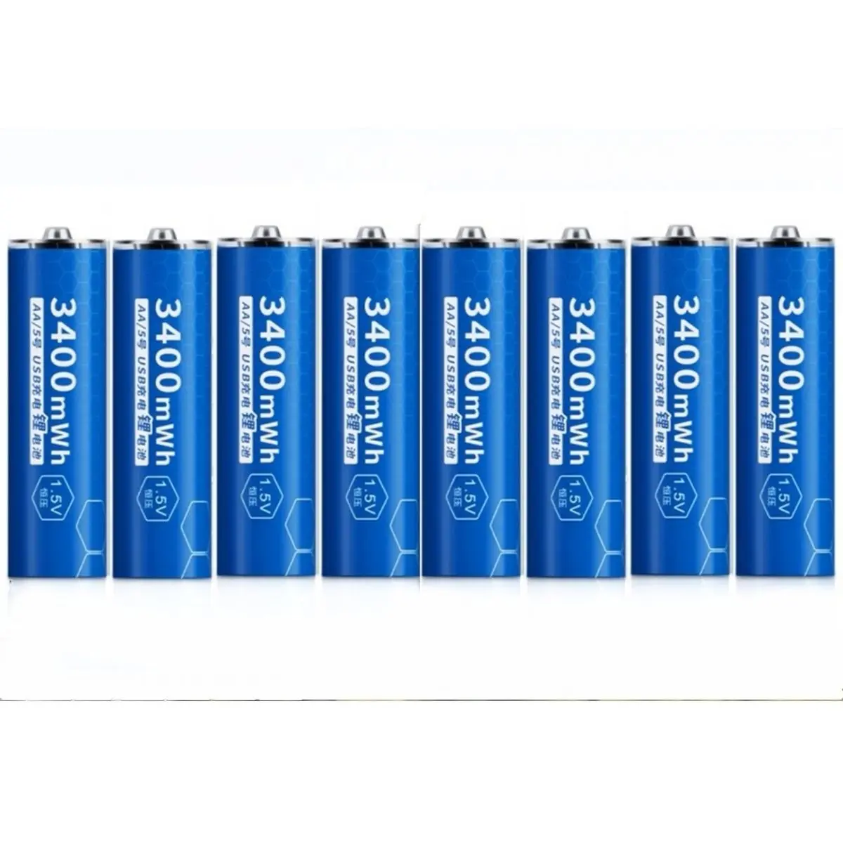 

8pcs/lot New 1.5v 3400mWh AA rechargeable battery USB AA rechargeable lithium battery fast charging via Micro USB cable