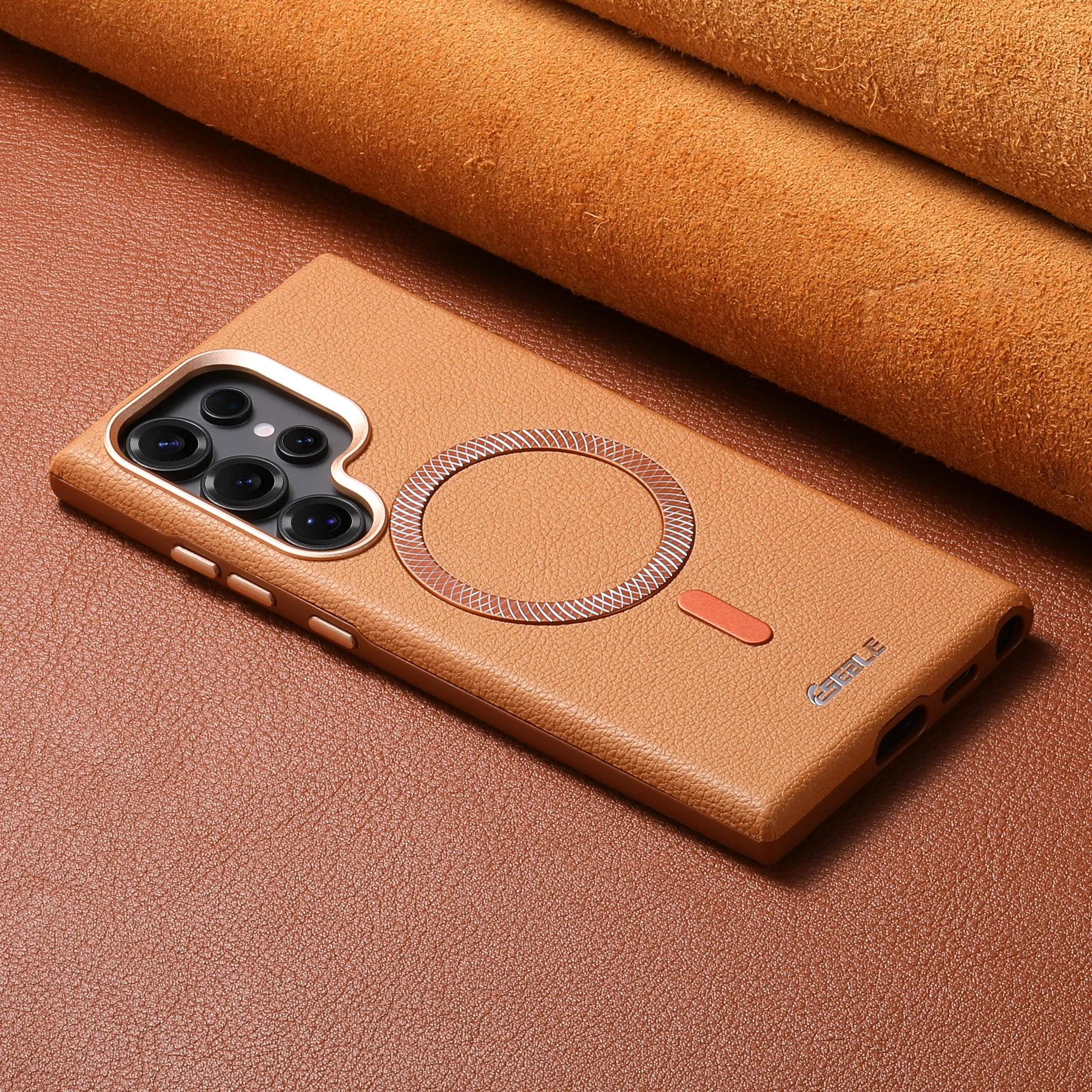 Magnetic Solid Color Litchi Texture Shockproof Full Protective Case for Samsung S24/S24 Ultra/S25 Plus/S25 Ultra/S26/S26 Ultra view 2