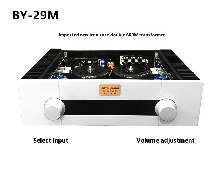 Amplificador AMXEKR Referência Goldmund 29m 150W * 2 Classe A e B HiFi Amplificador de potência de áudio doméstico de última geração com controle remoto