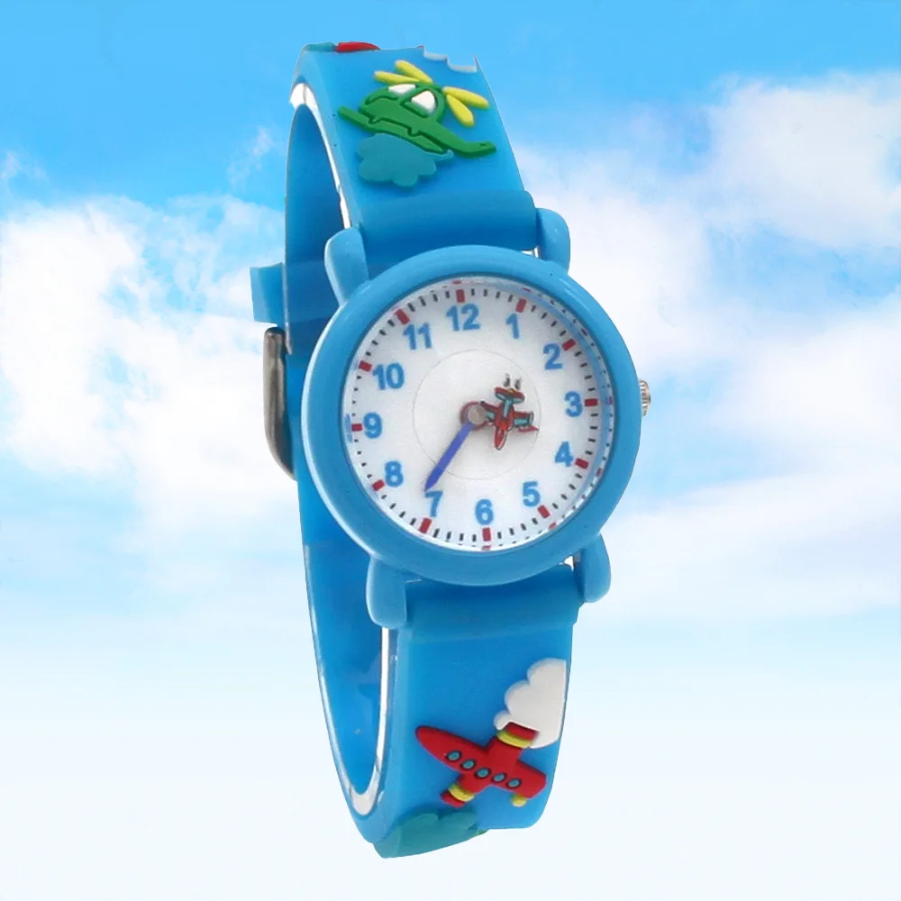 Fashion Cartoon Quartz Watches for Children Boys & Girls 3D Strap Sports Watch Kids Students Birthday Gifts